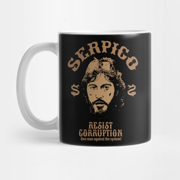 Serpico: A Badge of Integrity - Al Pacino Inspired T-Shirt by Boogosh